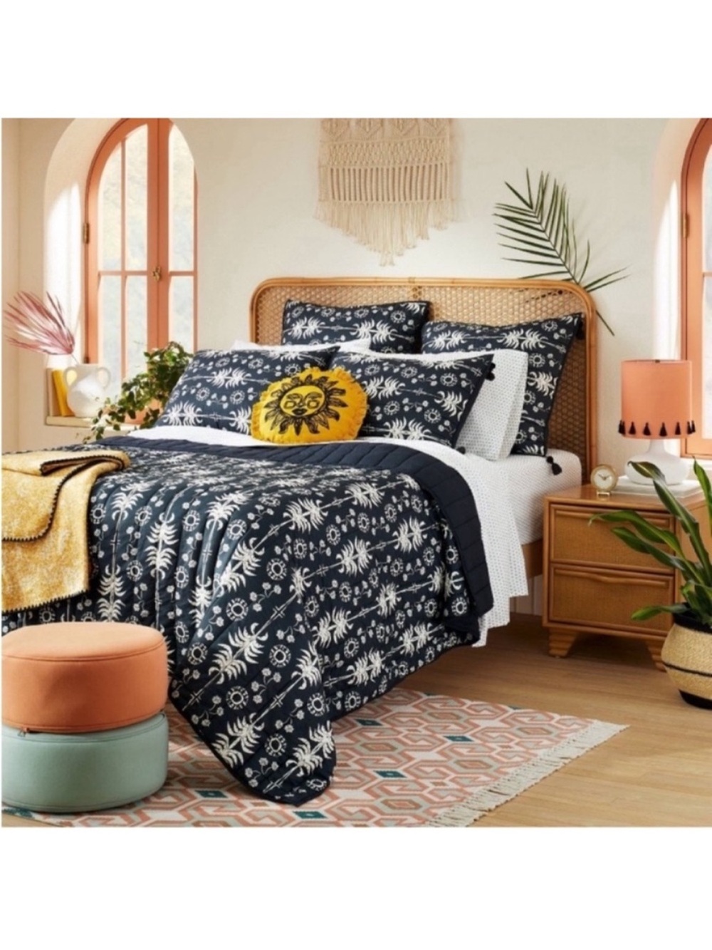 Opalhouse Jungalow F/Q RARE 3-Piece Palm Comforter and Two Standard Shams